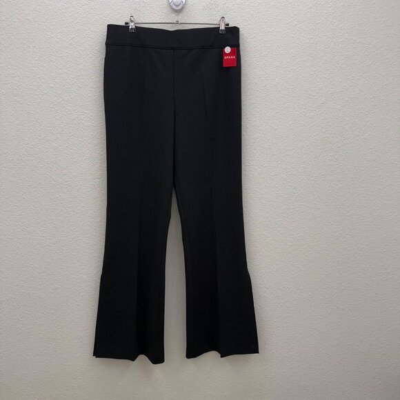 Spanx Perfect Double Split Classic Black Pull On Pants Womens sz 1XT 1X Tall NEW - Picture 1 of 9